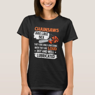 T-shirt Bûcheron Arboriculteur Tronçonneuses Sont Géniaux