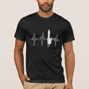 T-shirt Bûcheron - battement de coeur affligé par