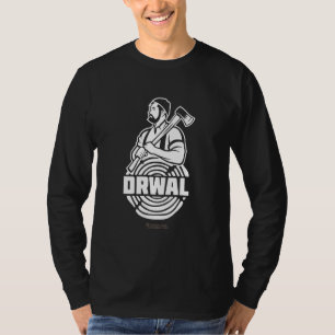 T-shirt Bûcheron Pologne Homme Avec Barbe Et Hache Drw