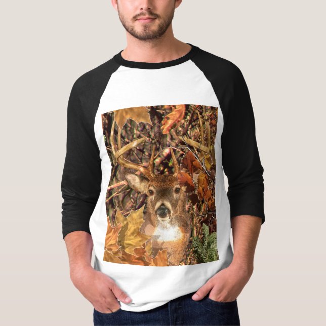 T-shirt Buck la saison d'automne White Tail Deer (Devant)
