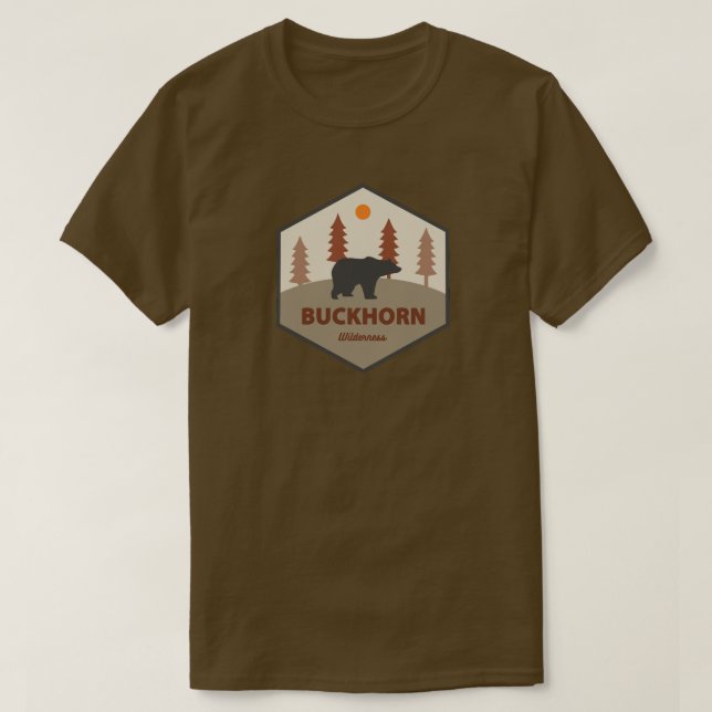 T-shirt Buckhorn Wilderness Washington Bear (Design devant)