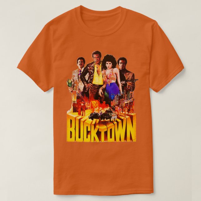 T-shirt Bucktown Blaxploitation 1975 (Design devant)