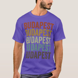 T-shirt Budapest Hongrie Rétro Vintage famille