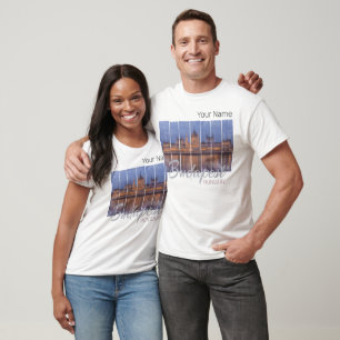 T-shirt Budapest Parlement Hongrie Panorama Vintage