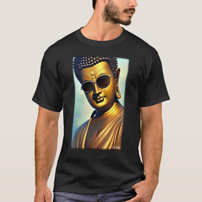 T-shirt Buddha Siddhartha Gautama Sunglasses Religion Indi (Devant)