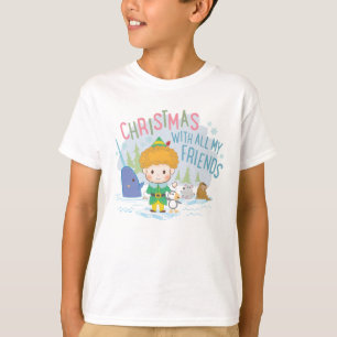 T-shirt Buddy l'Elfe Noël avec tous mes amis