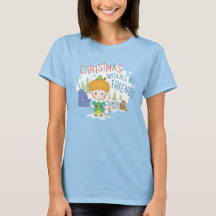T-shirt Buddy l'Elfe Noël avec tous mes amis