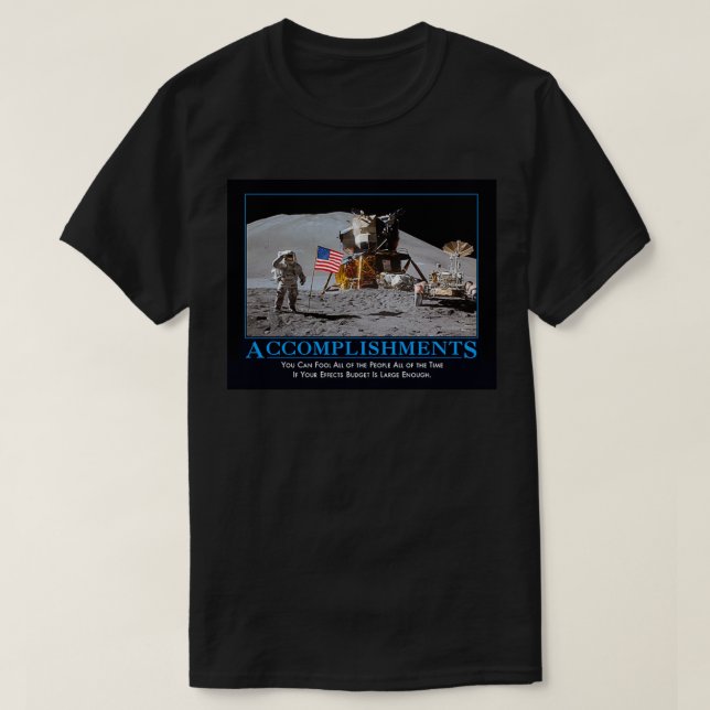 T-shirt Budget des effets spéciaux NASA (Design devant)