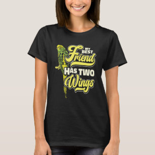 T-shirt Budgie Best Friend Oiseaux Propriétaire Oiseaux Oi