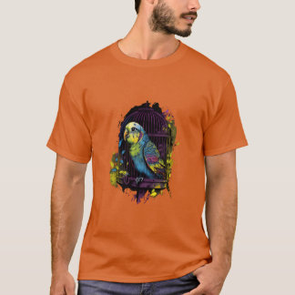 T-shirt Budgie Budgerigar Parakeet Oiseau Animaux de compa
