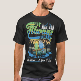 T-shirt Budgie Cockatiel Parakeet