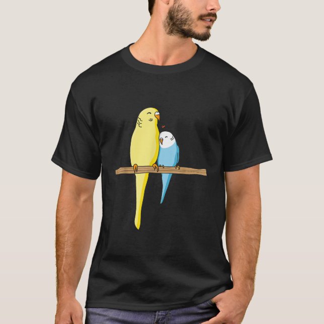 T-shirt Budgie Cute Parrot Parakeet Famille pour oiseaux d (Devant)