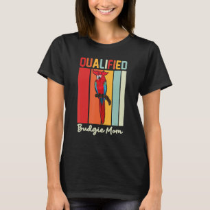 T-shirt Budgie Mom Parrot coloré mignon mème d'oiseau