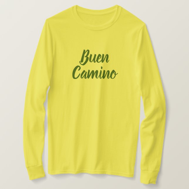 T-shirt ¡Buen Camino ! Pèlerin du Chemin de Saint-Jacques (Design devant)