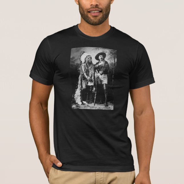 T-shirt Buffalo Bill Cody et séance Taureau - Circa 1885 (Devant)