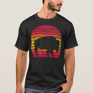 T-shirt Buffalo désossé style rétro Bison Vintage Hommes W