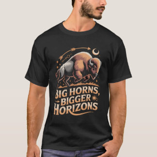 T-shirt Buffalo – Grandes cornes, grands horizons