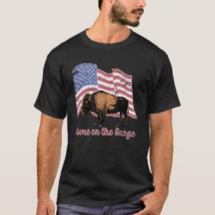 T-shirt Buffalo Home Sur La Gamme Bison Américain Buffalo