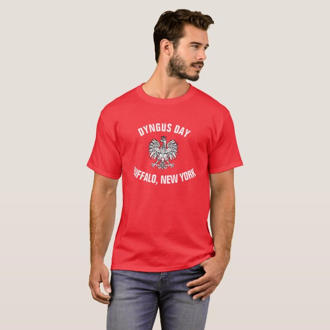 T-shirt Buffalo New York de jour de Dyngus (Devant entier)