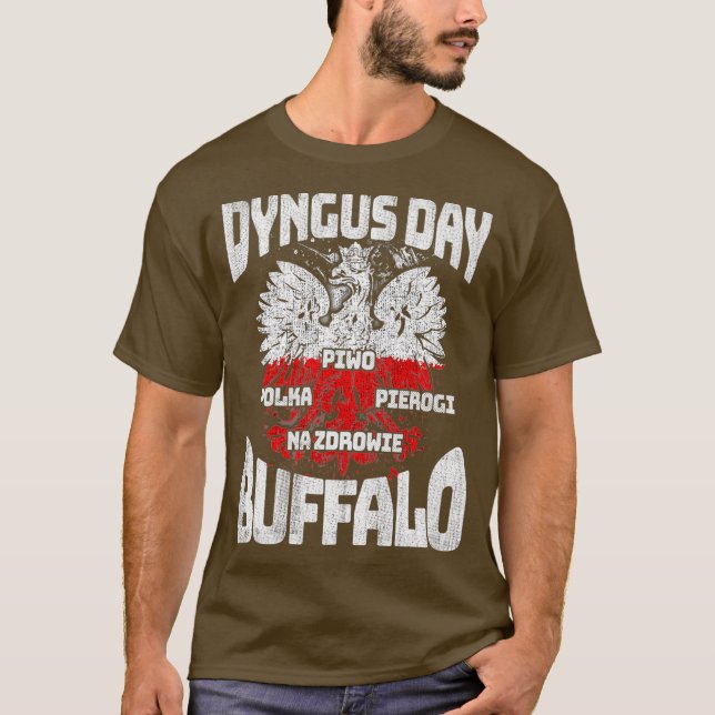 T-shirt Buffalo NY Dyngus Day Piwo Pierogi Polka Music (Devant)