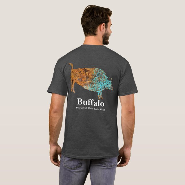 T-shirt Buffalo Petroglyph (Dos entier)