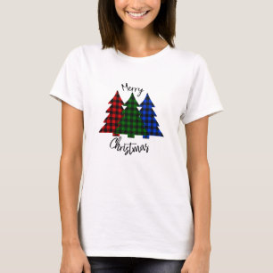 T-shirt Buffalo Plaid Christmas Tree