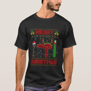 T-shirt Buffalo Plaid Coiffeuse Outils Barber Laid Christ