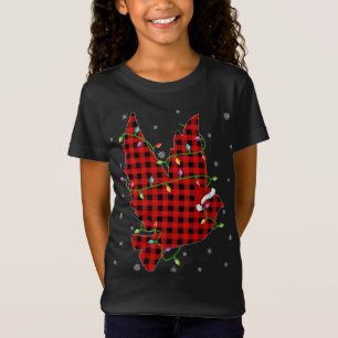 T-Shirt Buffalo Plaid Family Matching Dove Bird Christmas
