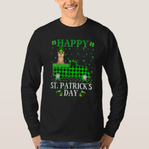 T-shirt Buffalo Plaid Green Truck Cairn Terrier Dog St Pat