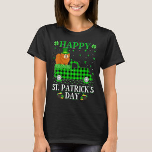 T-shirt Buffalo Plaid Green Truck Chow Chow Chien St Patro
