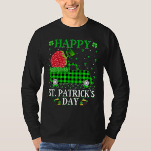 T-shirt Buffalo Plaid Green Truck Raspberry Fruit St Part