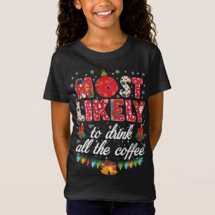 T-Shirt Buffalo Plaid Noël Le Plus Susceptible De Boire To