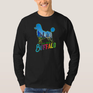 T-shirt Buffalo Poodle Chien Chien Chien Chien Chien Chien