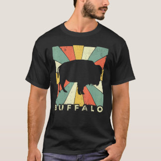 T-shirt Buffalo vintage Retro Style Animal 1