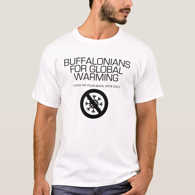 T-shirt Buffalonians pour le réchauffement climatique (Devant)