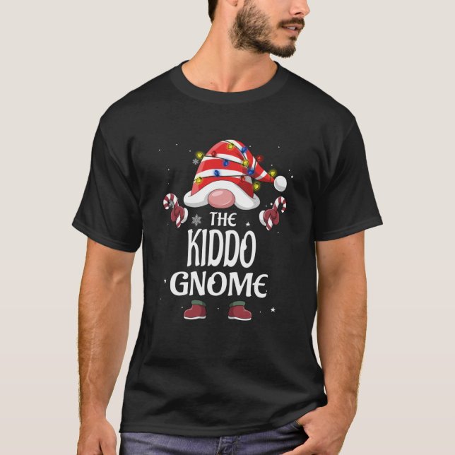 T-shirt Buffle clair de l'arbre Kiddo Gnome Plaid Christma (Devant)