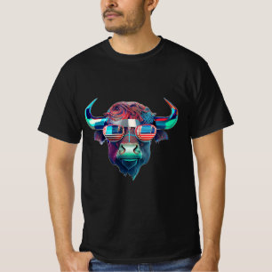 T-shirt Buffle de vache taureau américain