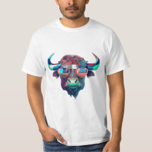 T-shirt Buffle de vache taureau américain