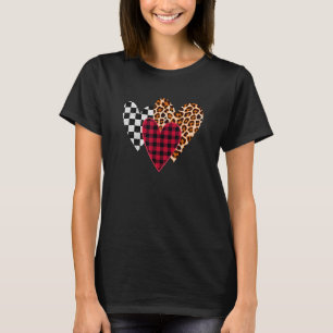 T-shirt Buffle Léopard Rétro Noir Et Blanc Plaid 3 Entendr