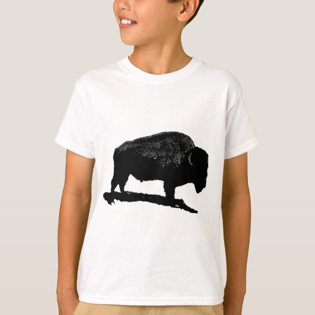 T-shirt Buffle noir et blanc (Devant)