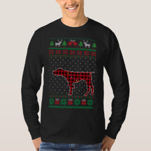 T-shirt Buffle rouge Pâté GSP amusant laide de Noël moche