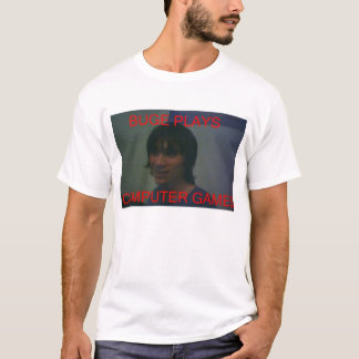 T-shirt Buge joue des jeux d'ordinateur