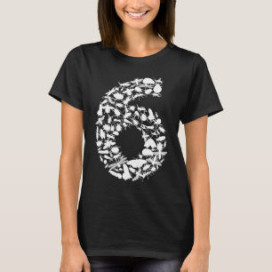 T-shirt Bugs 6e anniversaire mignonne 6 ans garçon fille e