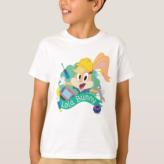T-shirt BUGS BUNNY BUILDERS™| Lola Bunny Graphique de cara (Devant)