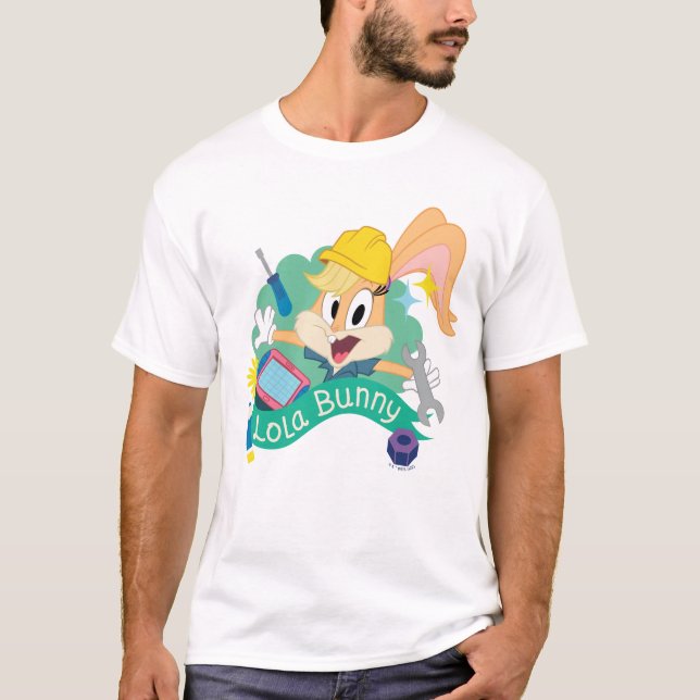T-shirt BUGS BUNNY BUILDERS™| Lola Bunny Graphique de cara (Devant)