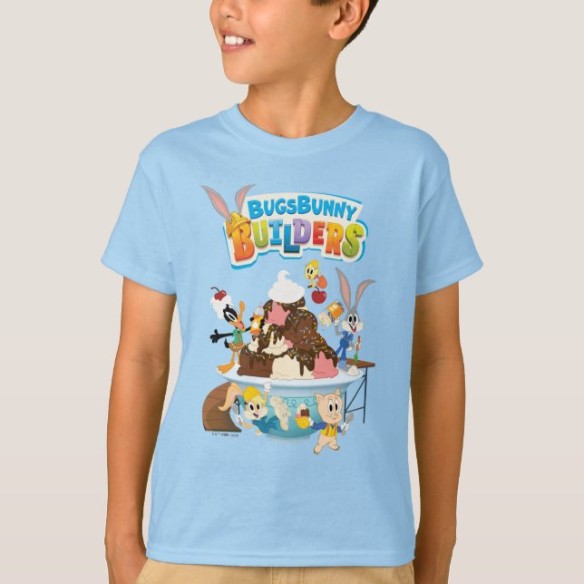 T-shirt BUGS BUNNY BUILDERS™| Looney Builders Crème glacée (Devant)