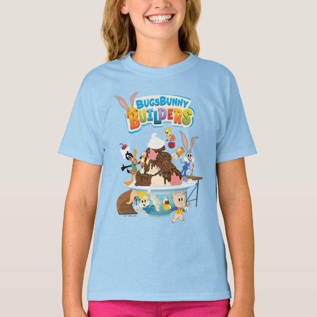T-shirt BUGS BUNNY BUILDERS™| Looney Builders Crème glacée (Devant)