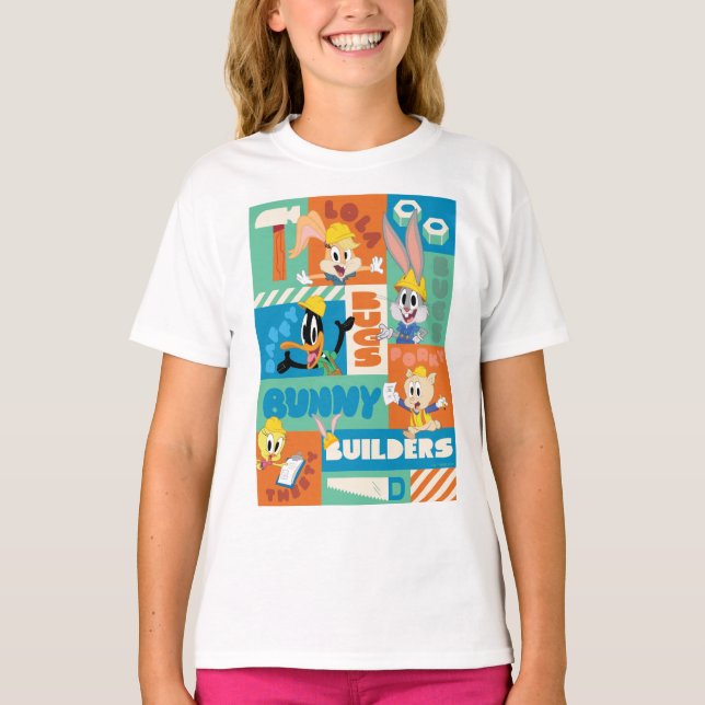T-shirt BUGS BUNNY BUILDERS™| Motif de grille de caractère (Devant)
