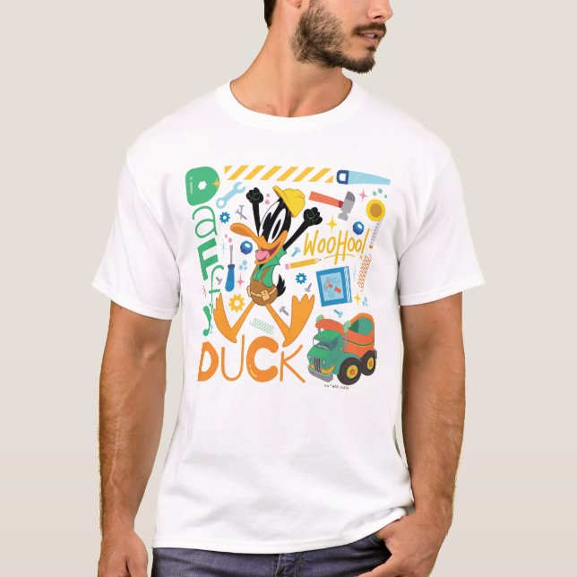 T-shirt BUGS BUNNY BUILDERS™| Outils de travail DAFFY DUCK (Devant)