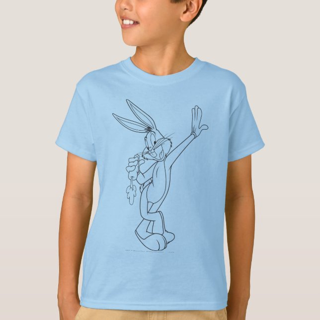 T-shirt BUGS BUNNY™ Mangeant une Carotte (Devant)